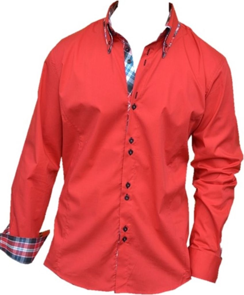 Brandneu Designer Hemd CARISMA 17 Farben CRMH-110 Rot L