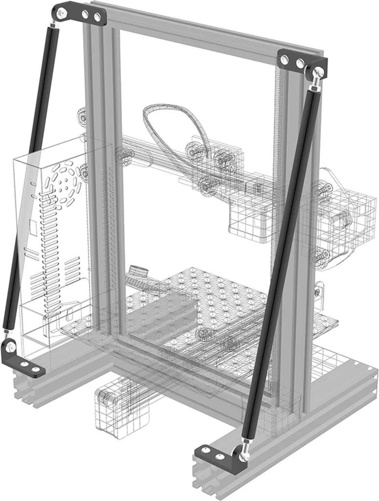 Tirants pour imprimante 3D : stabilisateur axe Z Creality Ender 3