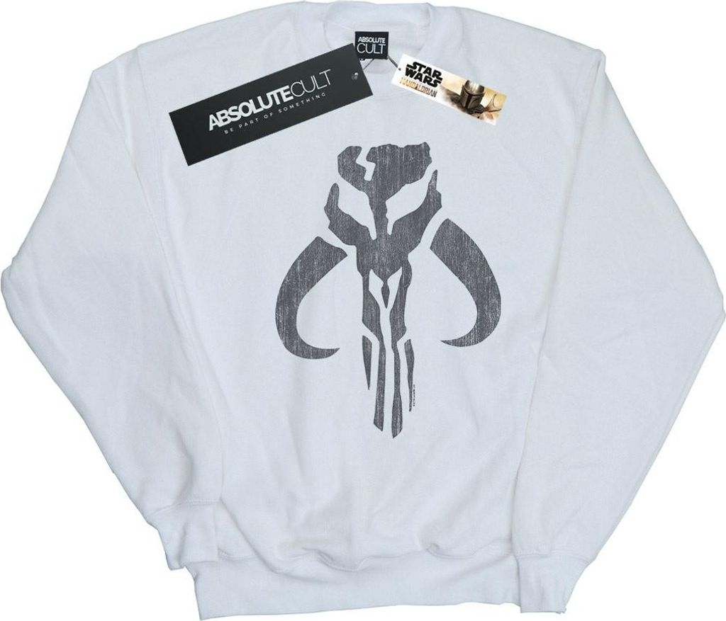 Star Wars - "The Mandalorian" Sweatshirt für Herren BI46357 (XL) (Weiß)