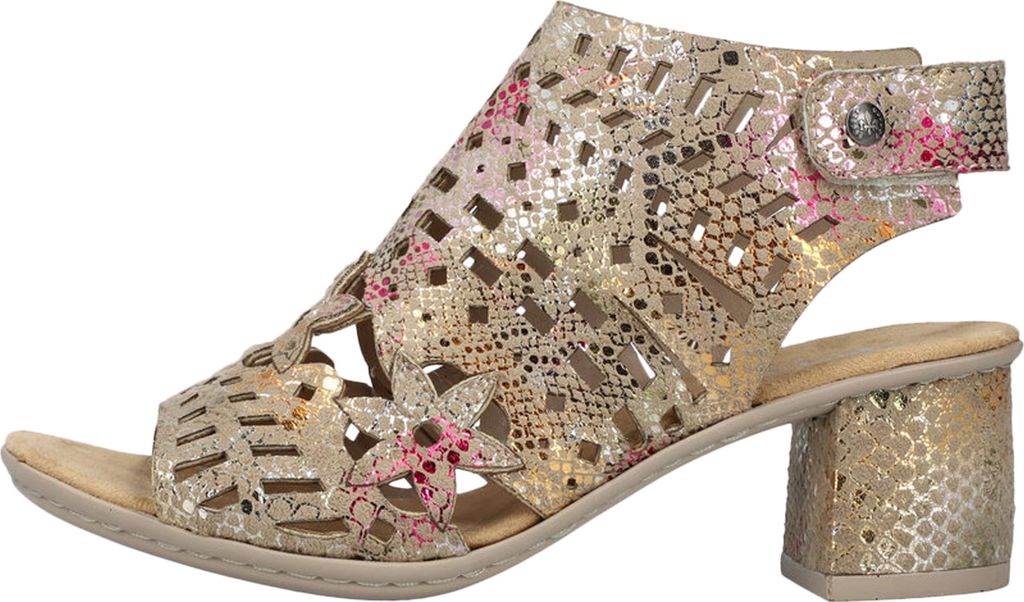 Rieker Damen Sandalette Hochfrontsandale Schaft Cut-Outs Produktbild 