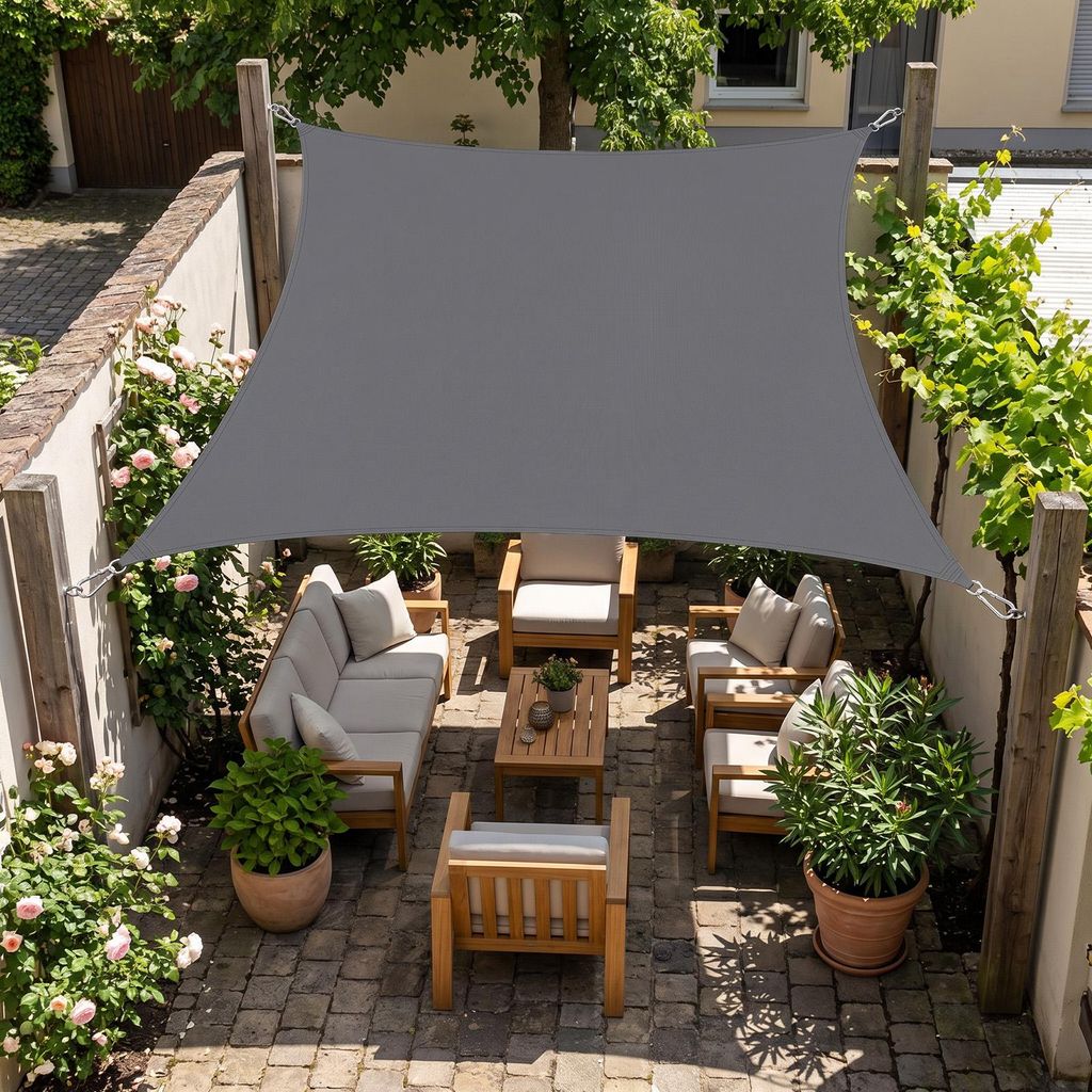 Sonnensegel Balkon 160g/m² Polyester UV Schutz Sonnenschutz Produktbild 