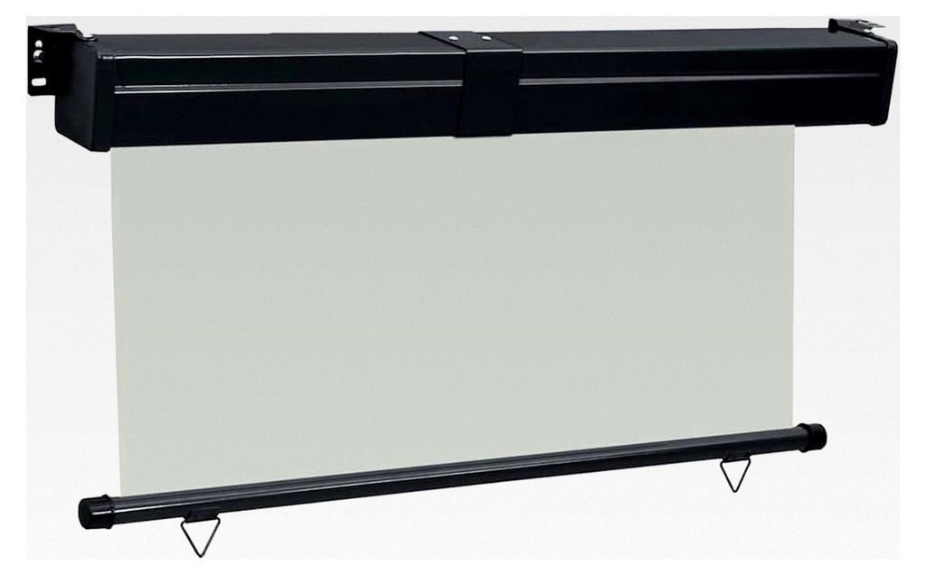 Balkon-Seitenmarkise 145x250 cm Grau, Wasserdichte Markise für Balkon, Terrasse, Wohnmobil, Garten und Café