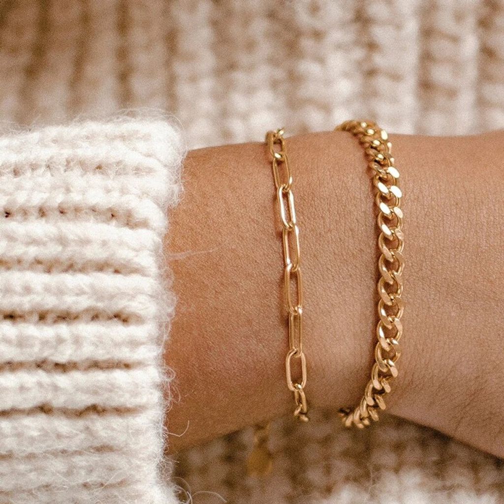 Klassisches kubanisches Kettenarmband mit | Kaufland.de