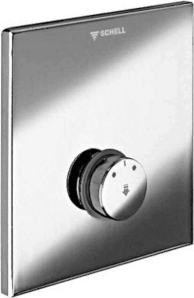 Schell Wandeinbau-Dusche LINUS D-SC-M Selbstschluss Mischwasser Frontplatte chrom
