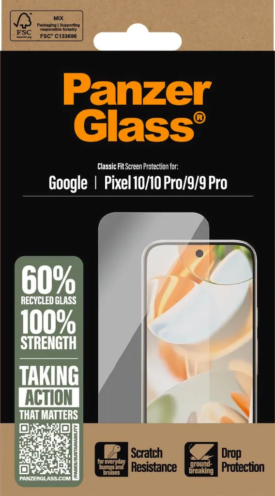 Protection Écran PanzerGlass Ultra Résistante pour Google Pixel 10 - 3