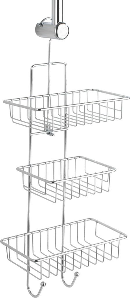 WENKO Duschcaddy Milano, 3 Ablagen, 2 Haken Duschcaddy zum Produktbild 
