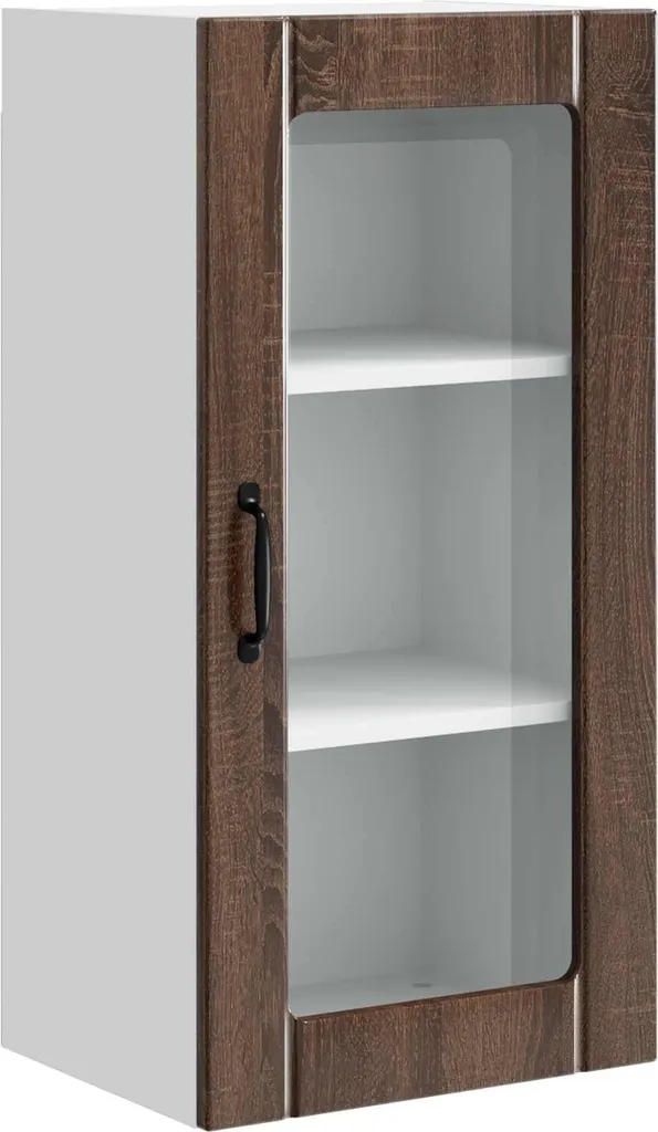 SYFAX™ Mobile da cucina con lo scaffale Rovere Marrone 40 x 31 x 80 cm