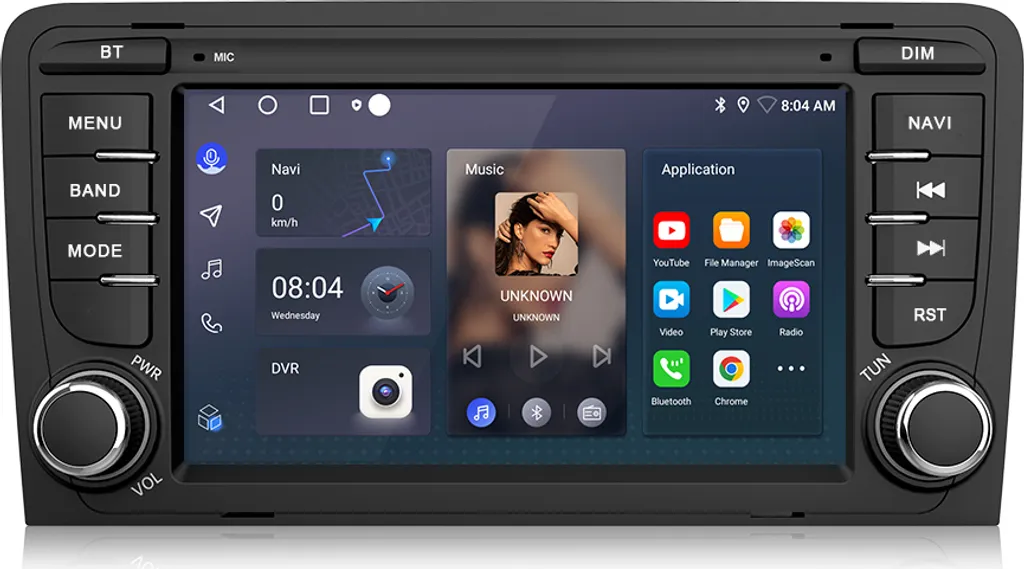 Radio Navigatore Audi A3 8P 2003-2012 Android 13 CarPlay Bluetooth WiFi
