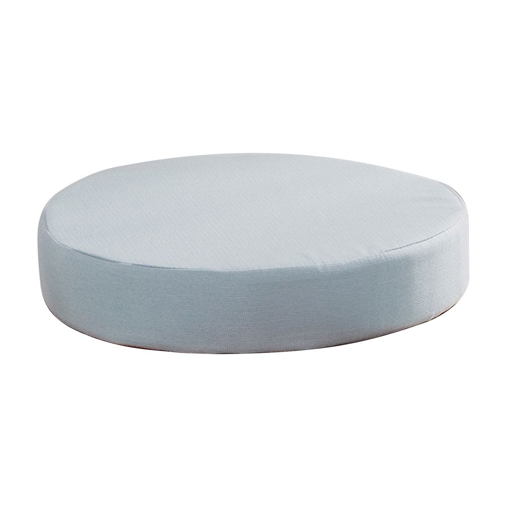 Sofa Kissen superweicher Verschleiß widerspenstem, atmungsaktivem nicht-Skid-Sitzstuhl-Schwammkissen für Zuhause-Helles Cyan, rund