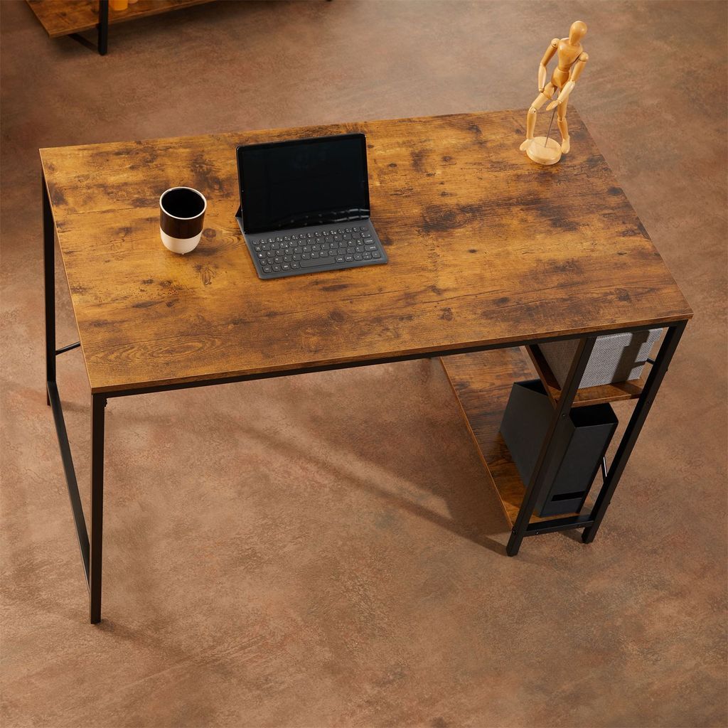 Schreibtisch TAVIRA im Industrial Stil aus Metall in Produktbild 4