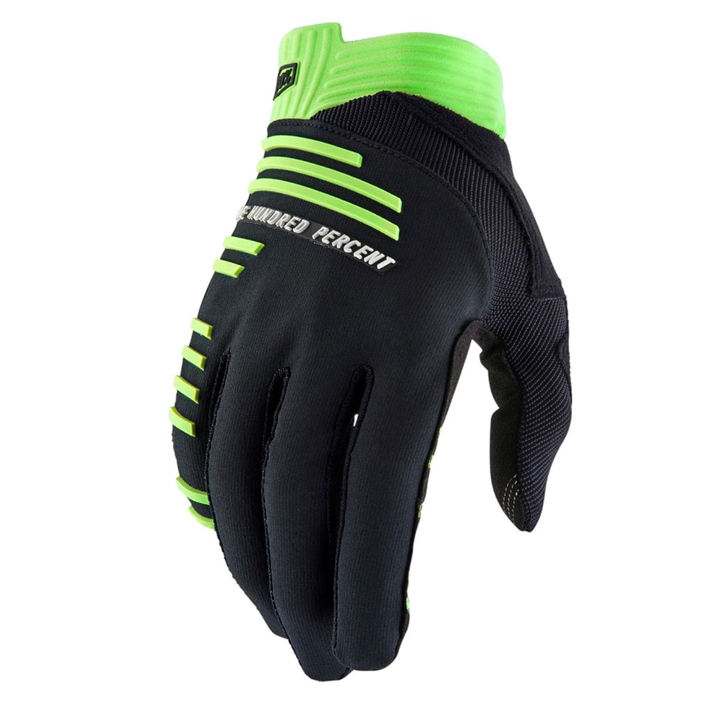 100% SPEEDLAB Langfinger-Fahrradhandschuhe - R-CORE - Schwarz/Hellgrün S