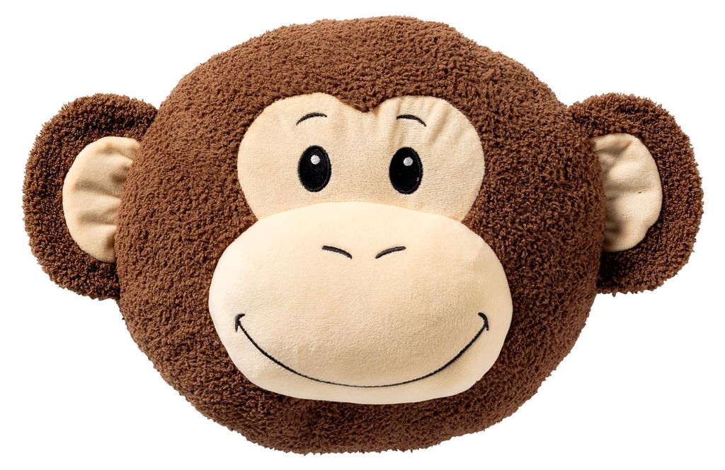 Textino Dekokissen Monkey Ø30 cm Braun Produktbild 