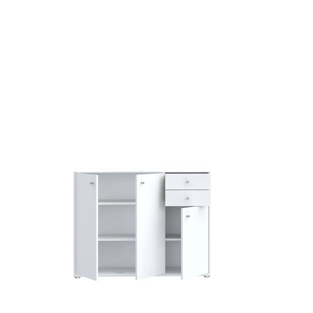 Optimiser l'Espace avec la Commode Tembi Blanche Faible Profondeur - 4
