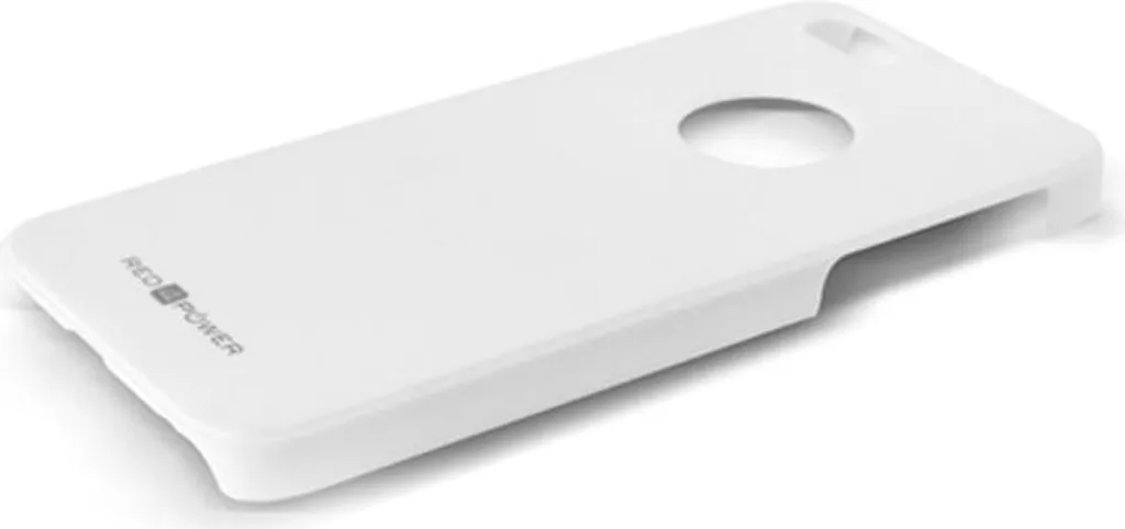 Cover posteriore per iPhone 5, guscio rigido, bianco, RED4POWER