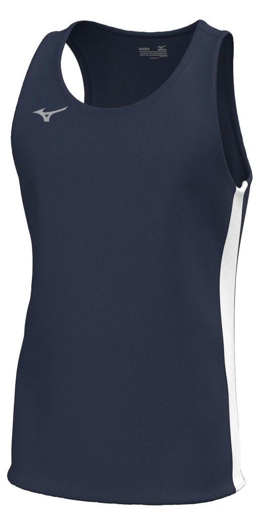 Mizuno Herren TEAM MZNRB Singlet Tanktop - U2EAB566, Farbe:navy, Textil:L