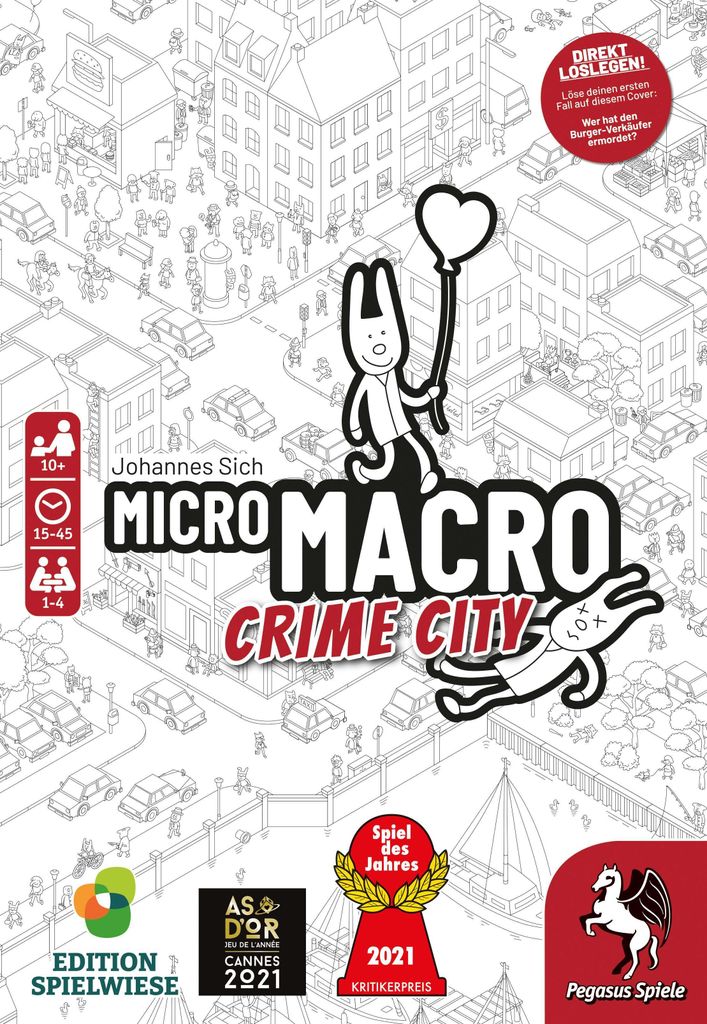 Pegasus Spiele MicroMacro: Crime City (Edice Spielwiese) Obrázek produktu 