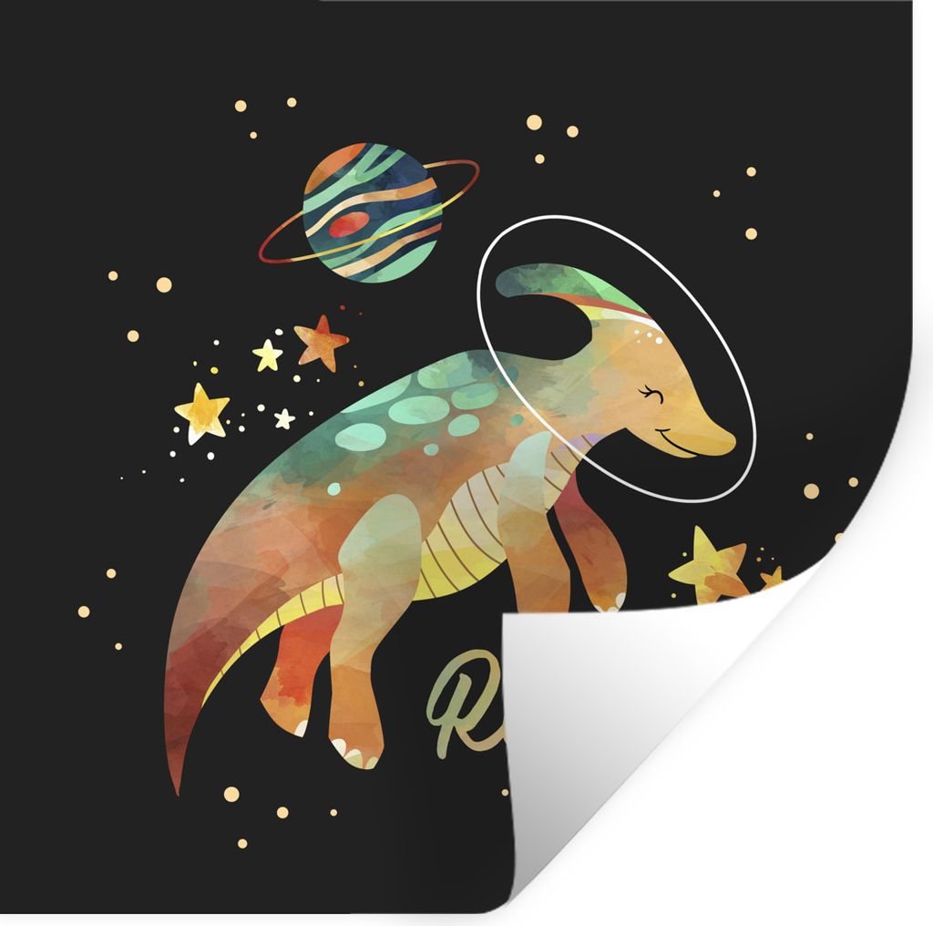 MuchoWow Wandtattoo Wandsticker Wandaufkleber Zitate - 'Brüllen' - Sprichwörter - Raum - Jungen - Kinder - Mädchen - Kinder 30x30 cm Selbstkle...