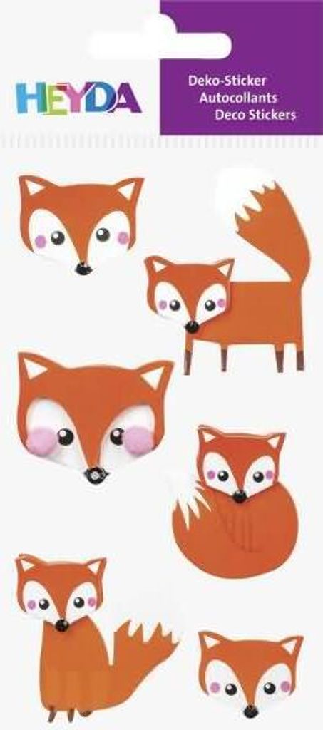 HEYDA 203780714 Stick-On's-Mix Fuchs 75 x 165 cm