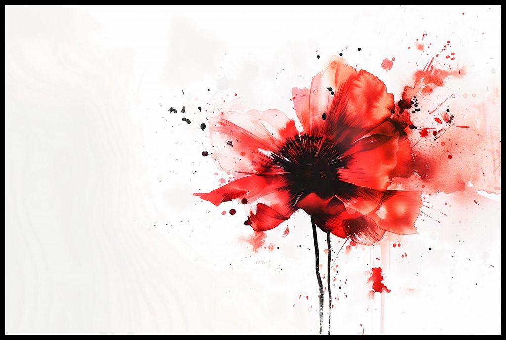 Poster 91,5x61cm Flüssige Aquarell