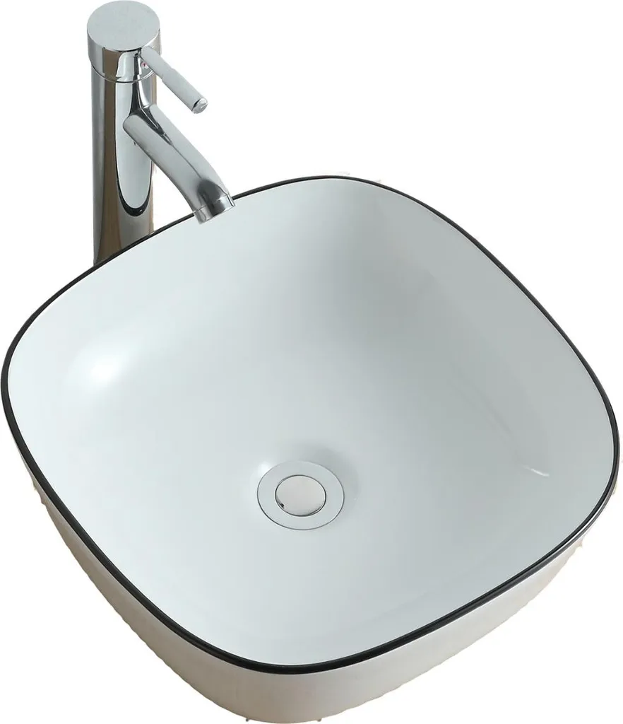 Lavabo d'Arredo 37 cm CALA Bianco - Design per il tuo Benessere