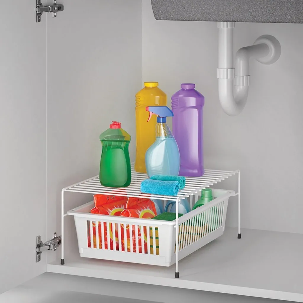Optimisation de Placard : Rack Dino Metaltex 33x45x20 cm avec Panier