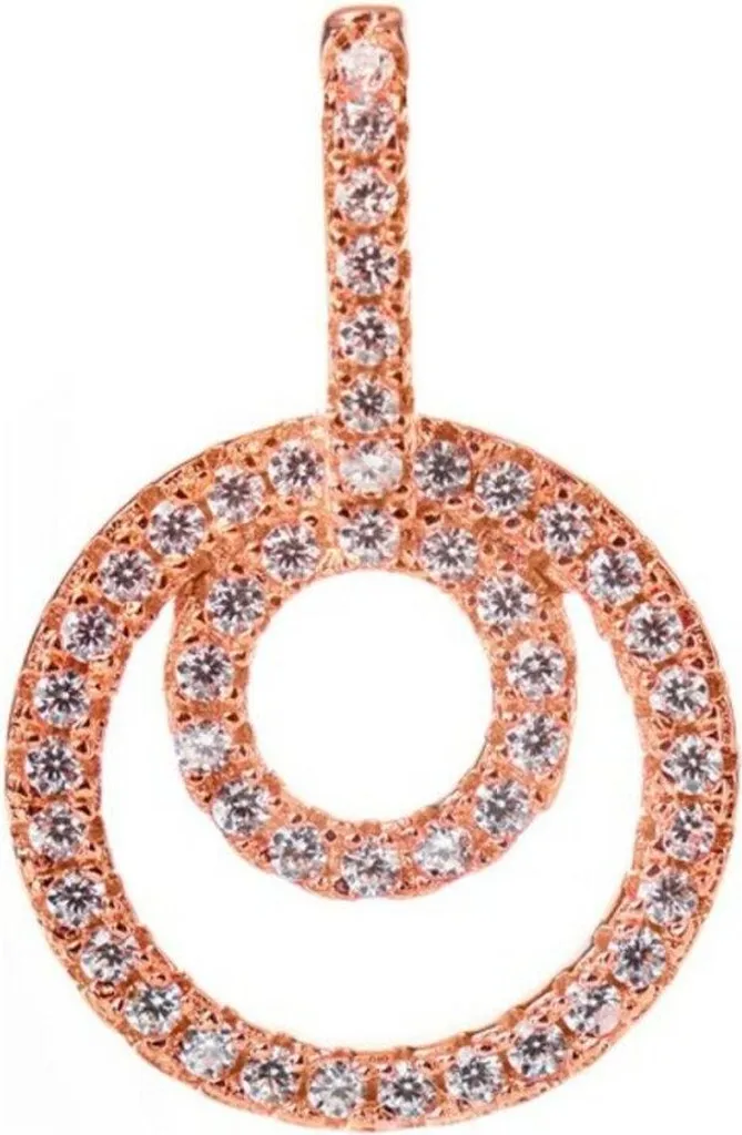 Pendentif Folli Follie Femme en Acier Rosé 2 cm - Modèle 3p17s002rc