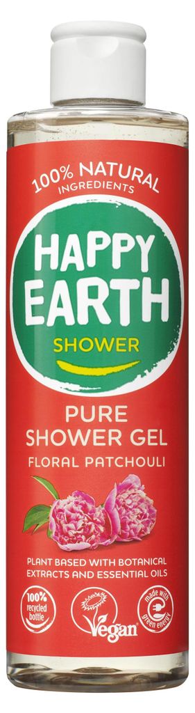 Sprchový gel Happy Earth Pure s vůní květin a pačuli (300 Obrázek produktu 