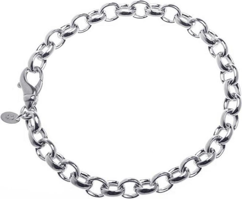 SILBERKETTEN STORE Erbskette Armband 7mm - 925 Silber, Länge wählbar von 16-25cm - 25cm