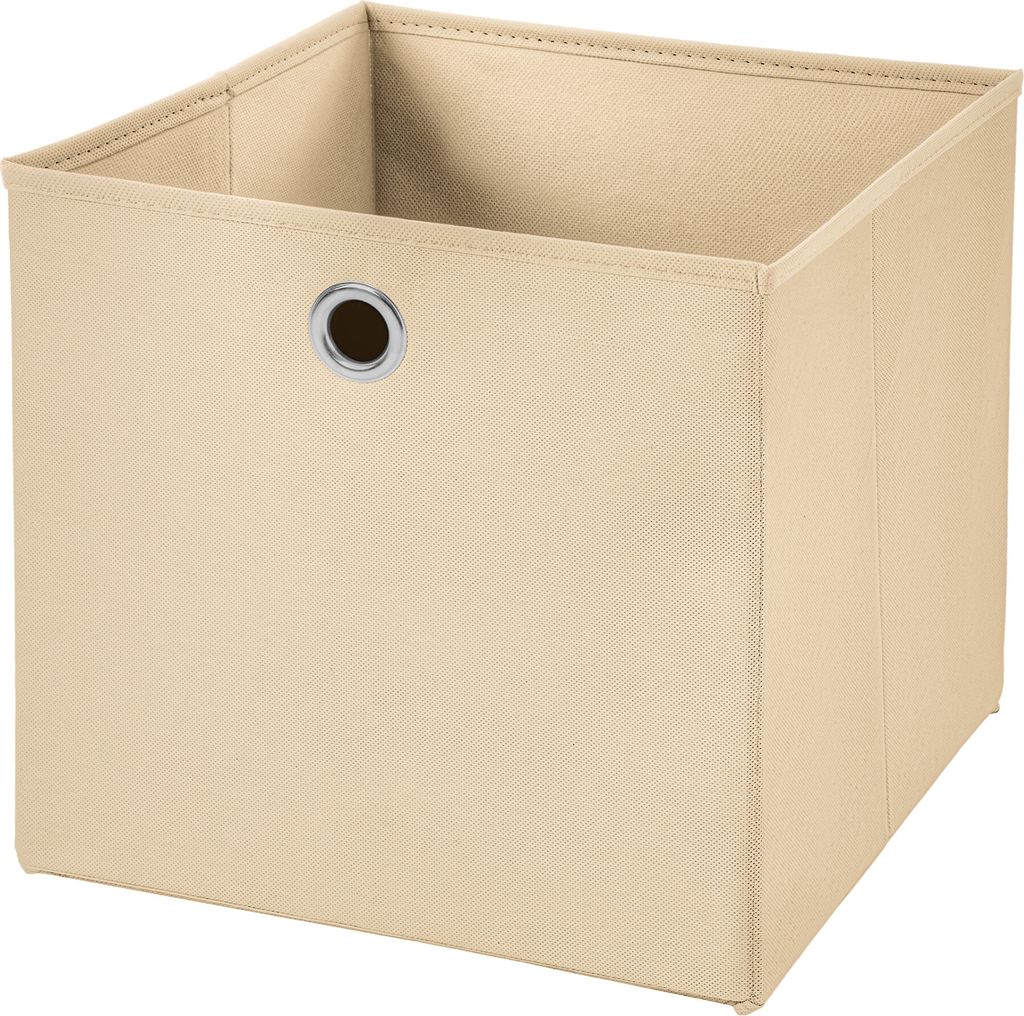 1 Stück Creme Faltbox 33 x 33 x 33 cm Aufbewahrungsbox faltbar