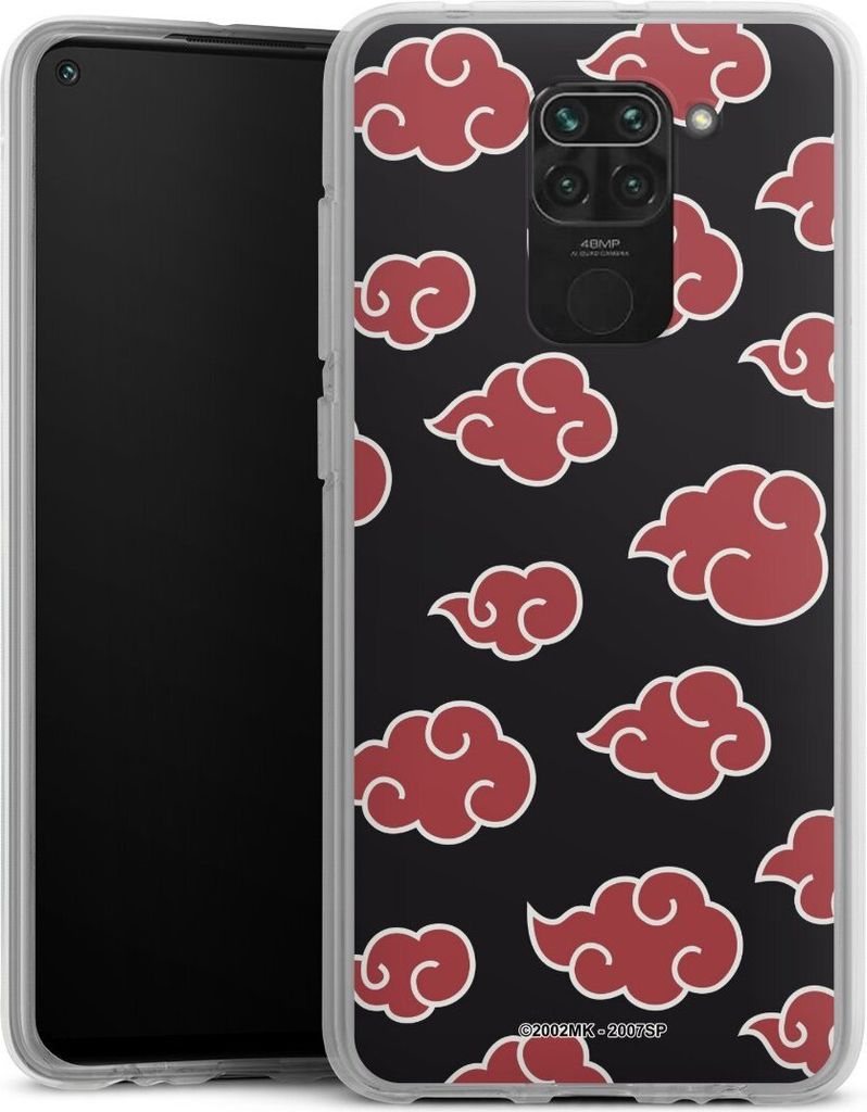 DeinDesign Handyhülle für Xiaomi Redmi Note 9 Silikon Hülle Case Smartphone Schutzhülle Naruto Shippuden Offizielles Lizenzprodukt Akatsuki