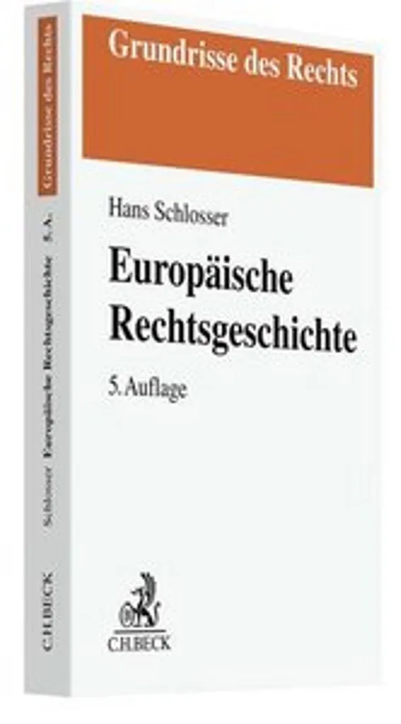 Manuel d'histoire du droit européen Europäische Rechtsgeschichte complet