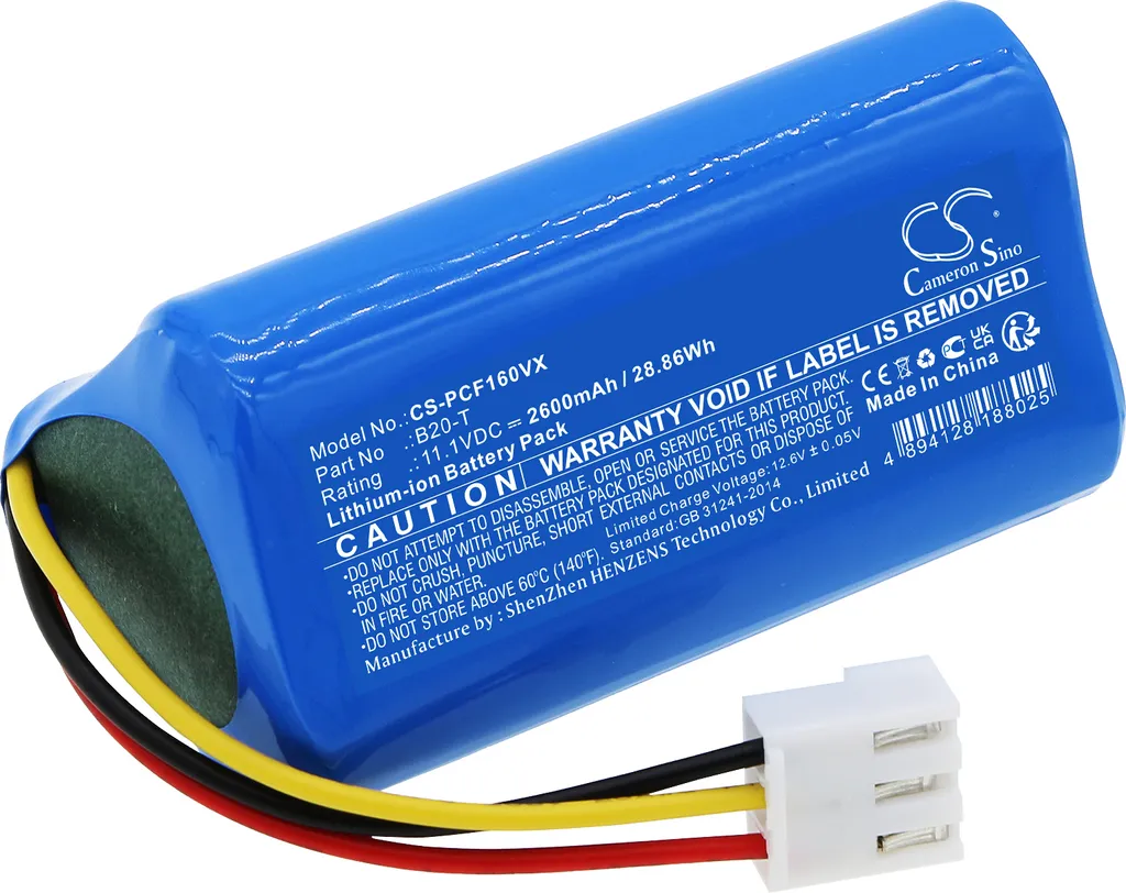 Batterie TECHTEK 2500mAh pour Proscenic F16 remplace le modèle B20-T