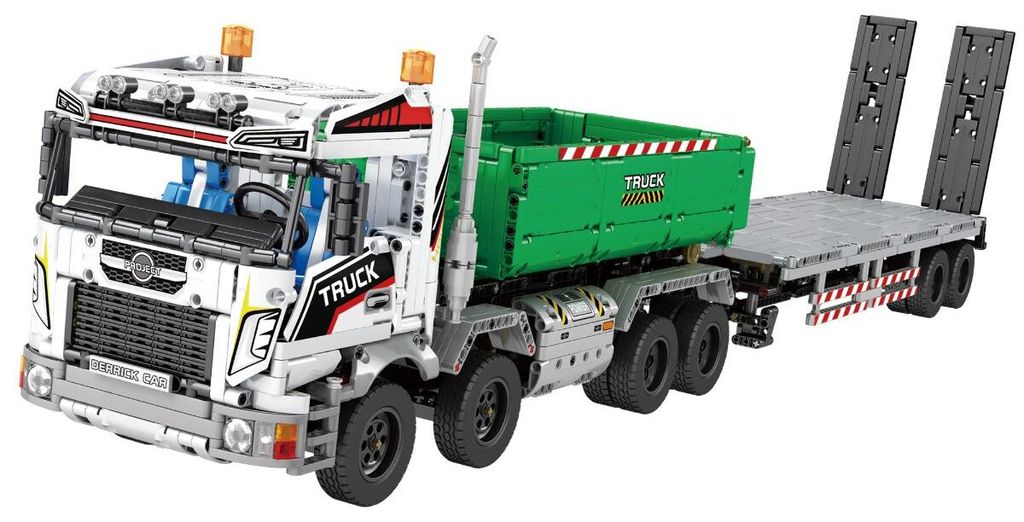 Reobrix 22021 LKW mit Tieflader RC Klemmbaustein 2950 Teile Produktbild 