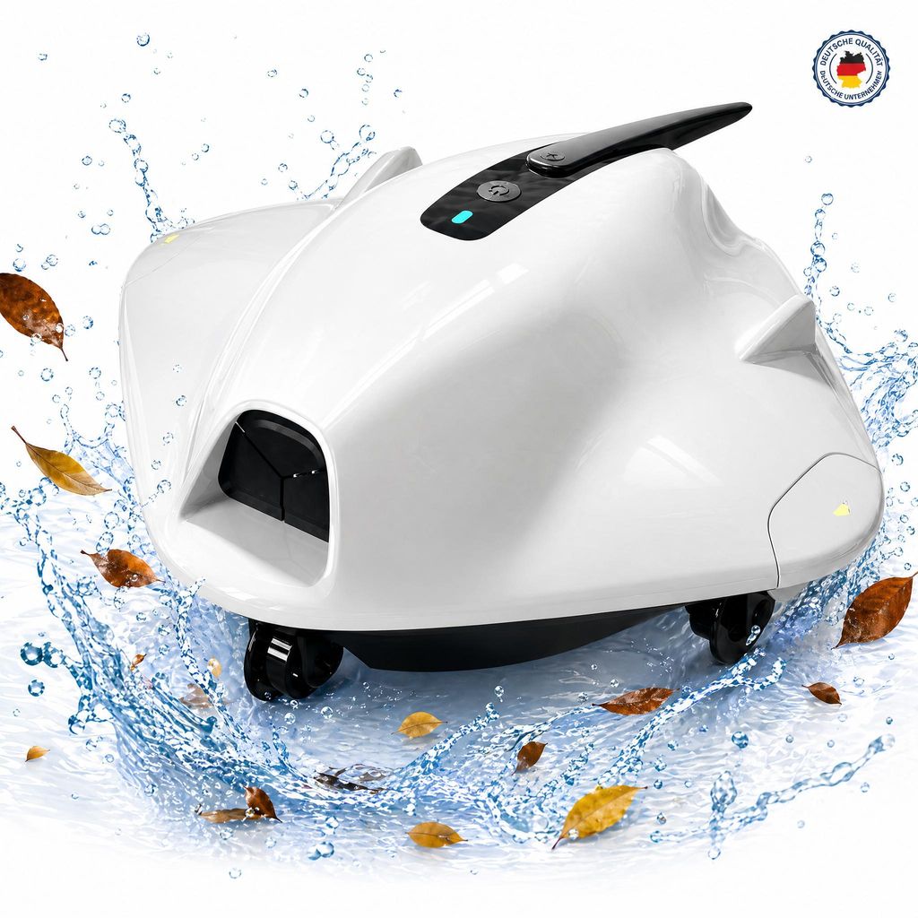 Poolroboter 2026 Kabellos Poolsauger S2 Ultra 5000mAh Akku Selbstparkend bis 200m² 40W/120 Min/30 GPM/180μm, Poolreiniger für Aufstellpool Einba...
