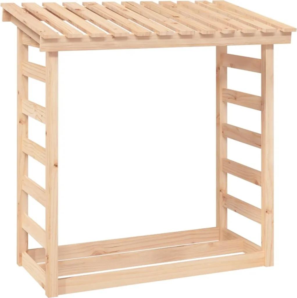 Portalegna Professionale in Pino Massiccio 108x64,5x110 cm - Alta Capacità