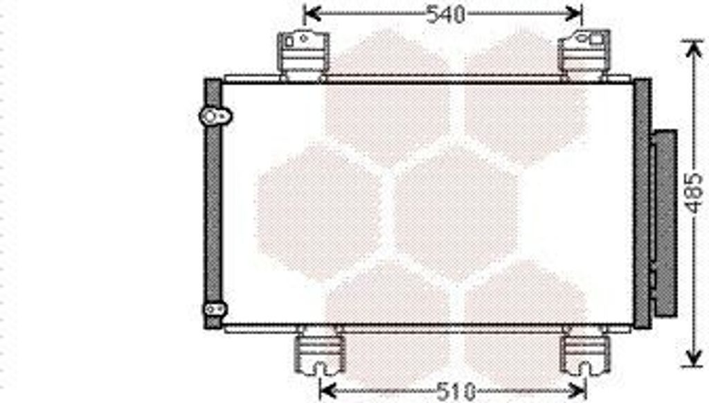 VAN WEZEL 25005236 Kondensator Klimaanlage Klimakondensator für HONDA ACCORD VIII (CU) +Trockner