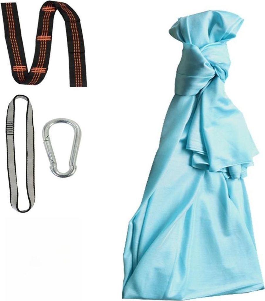 Himmelblaue Yoga-Schaukel, Yoga-Hängematte, Trapez-Schlinge, Inversionsgerät für Indoor-Fitness zu Hause