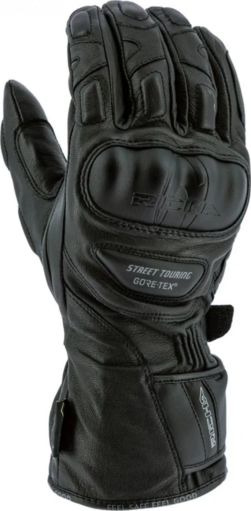 Gants moto Richa Street Touring Gore-Tex noirs taille L étanches