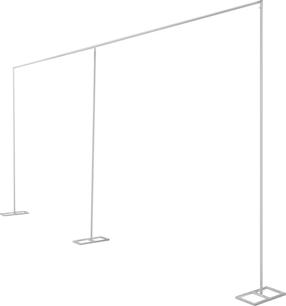 Struttura Sfondo Matrimonio 6x3m in Ferro Zincato Argento Professionale