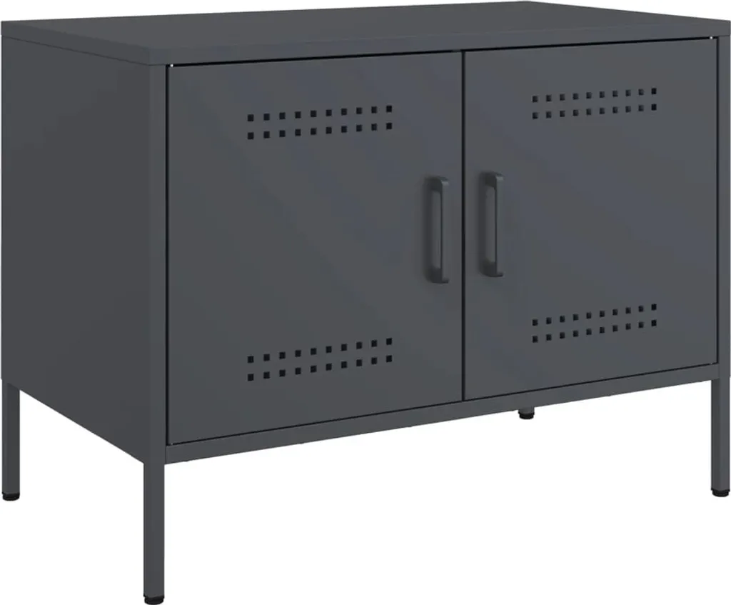 Mobile TV antracite 68x39x50,5 cm in acciaio