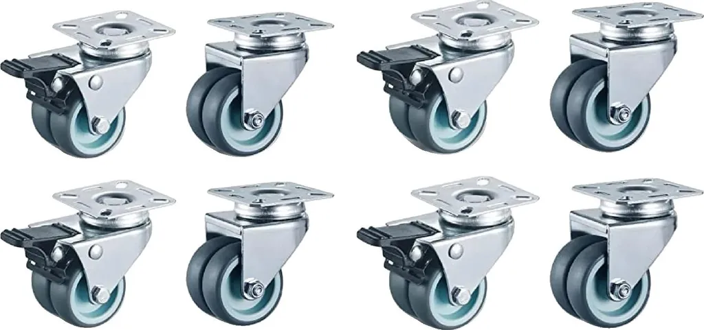 Roulette de transport industrielle 50 mm pivotante pour forte charge