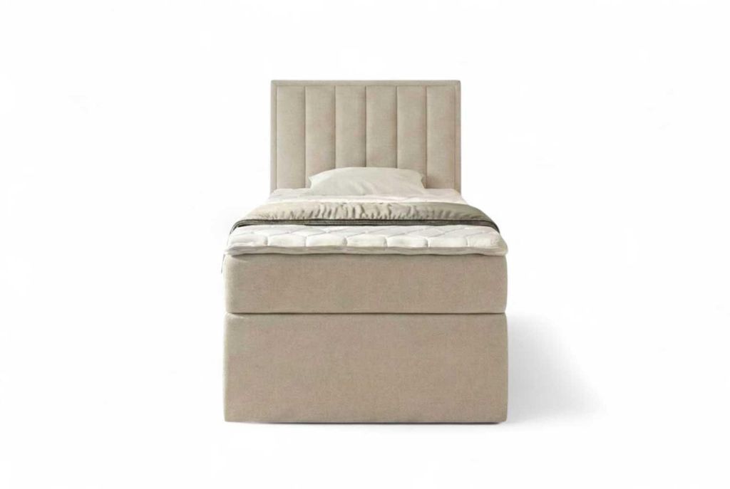 NORDELO Boxspringbett MORFEO 120x200 cm NEW VELO Velvet Produktbild 