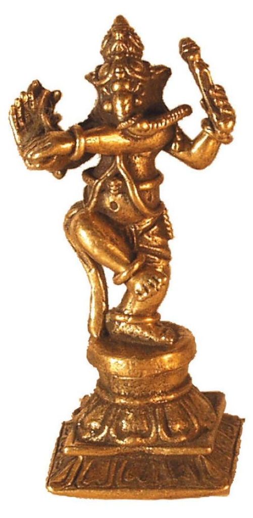 Ganesha tanzend Messing 3,5cm