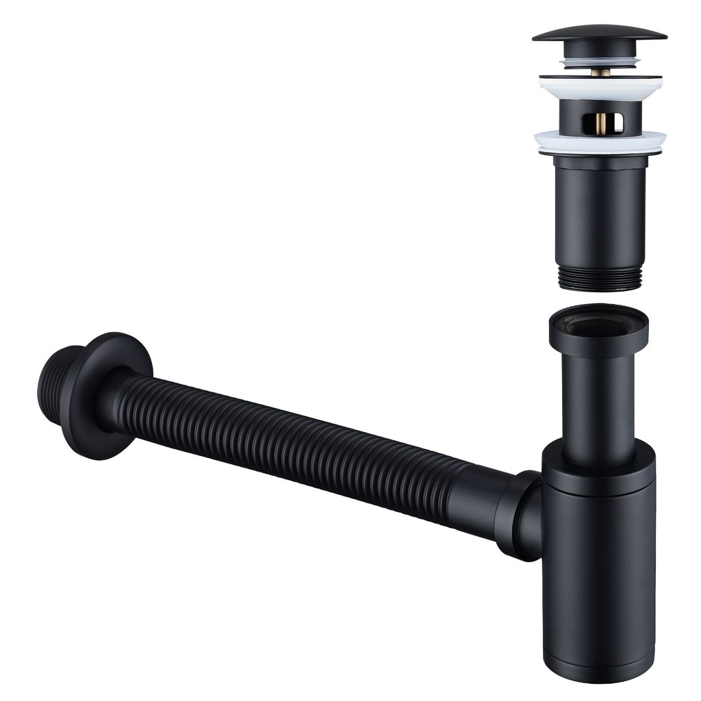 Universal Röhrensiphon Set für Waschbecken Waschtisch Bad Produktbild 6