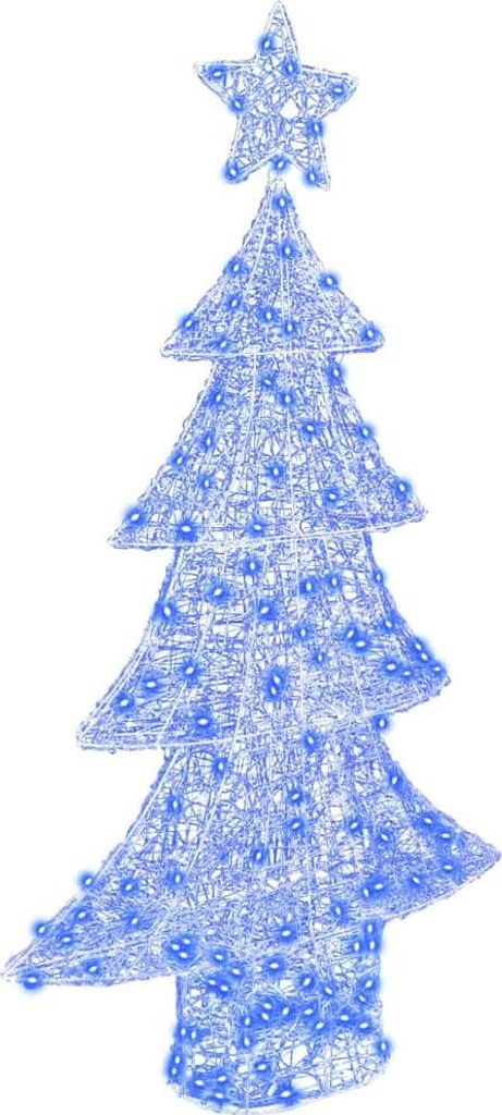 Weihnachtsbaum mit 160 LEDs Blau 150 cm Acryl