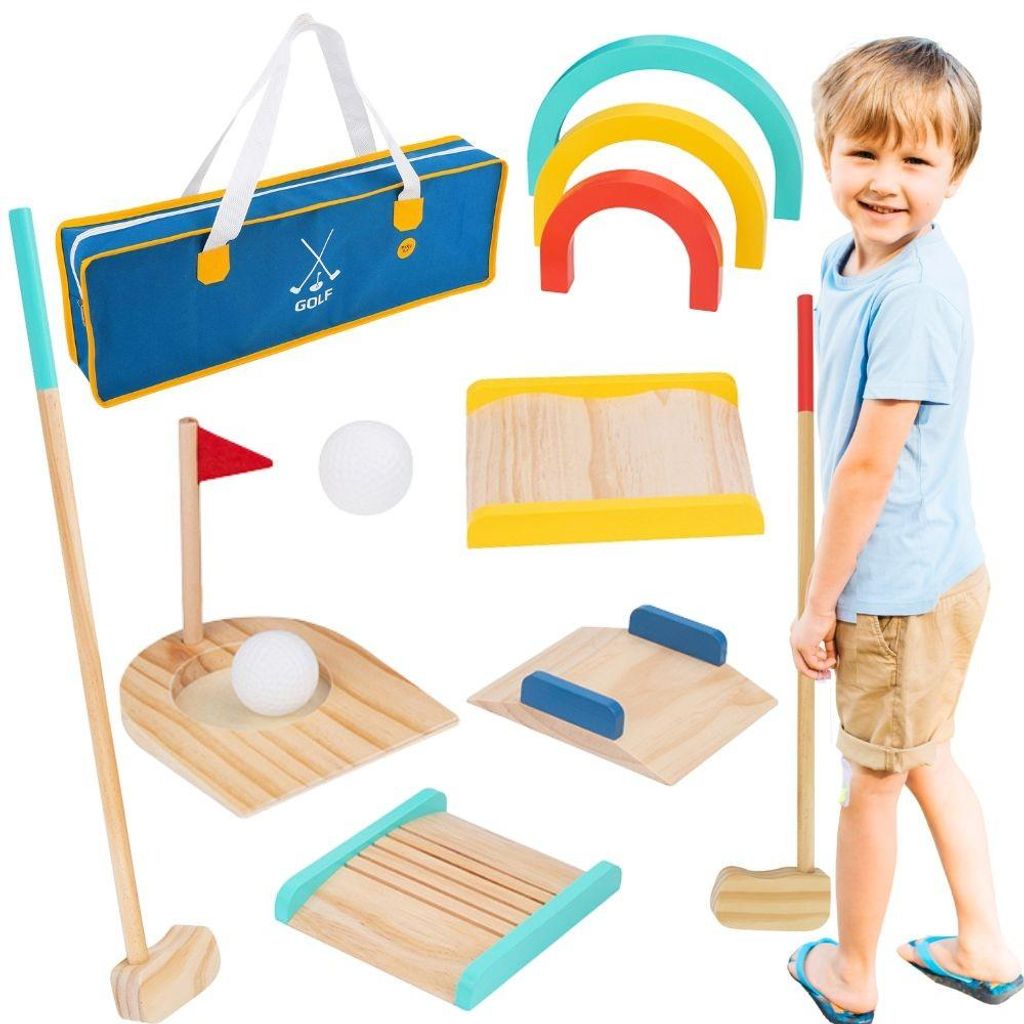 Ensemble de golf en bois Tooky Toy pour 2 personnes 13 Image du produit 