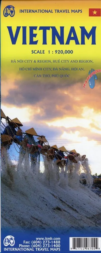 Carte Voyage Vietnam 1:900 000 - Idéal Roadtrip et Itinéraire Complet
