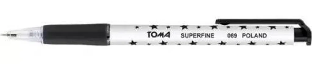 TOMA Superfine 0.5mm - Penne a Sfera Nere per Dettaglio Tecnico 30pz