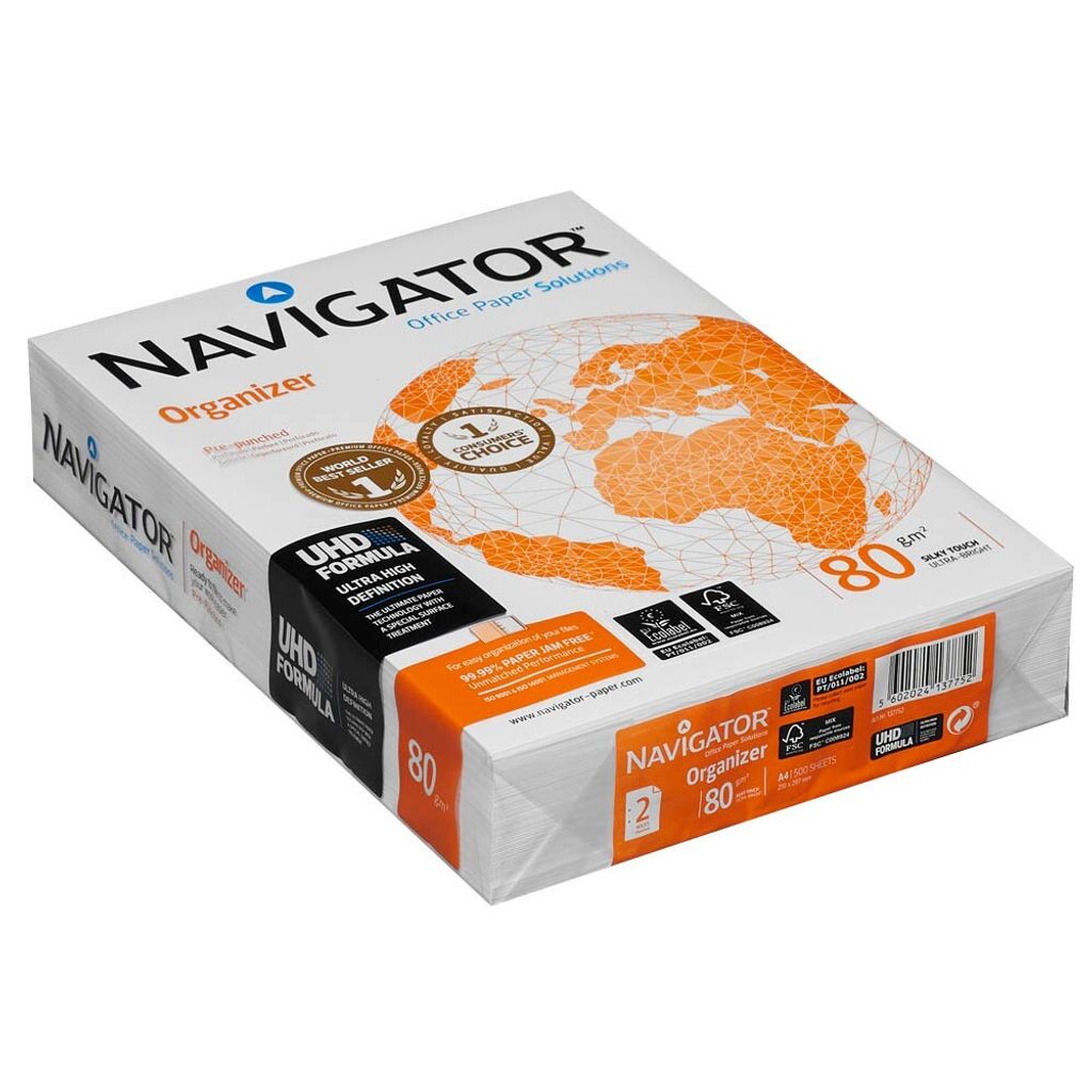 Navigator Kopierpapier Organizer 82479A80S DIN A4 ws 500 Produktbild 