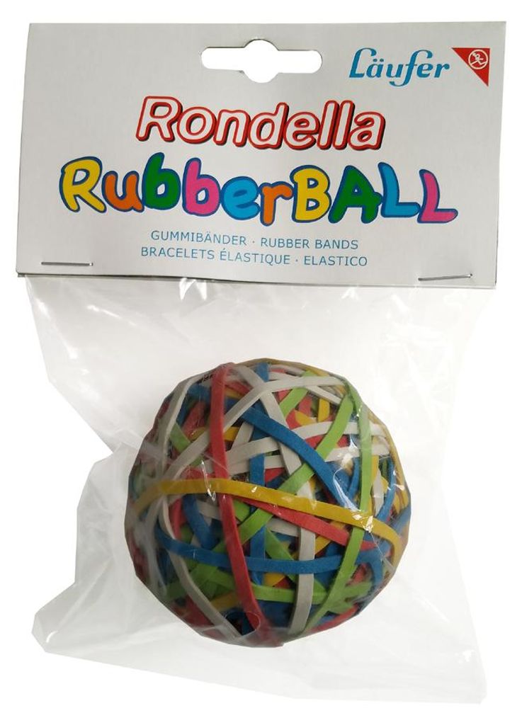 1x LÄUFER Gummibänder Ball in verschiedenen Farben, 200 Produktbild 
